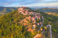 Motovun is a charming hilltop town in Croatia with stunning panoramic views of the surrounding countryside.