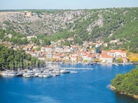 Skradin is a charming town located at the mouth of the Krka River in Croatia.