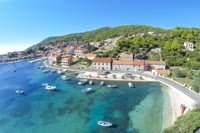 Brna is a charming coastal town on the island of Korcula, known for its crystal clear waters and peaceful atmosphere.