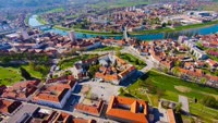 Karlovac is a picturesque town known for its four rivers that surround it.