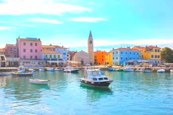 Fazana is a charming coastal town located on the western coast of Istria, known for its picturesque harbor and beautiful beaches.
