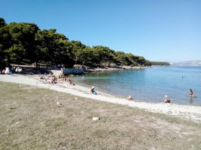 Pebble beach Prva Voda, distance from the center of Split: 3.25 km