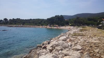 Pebble beach Mirna, distance from the center of Nerezine: 0.52 km