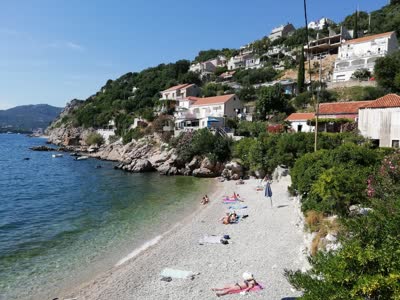 Pebble beach Vrbica, distance from the center of Zaton Dubrovnik: 1.96 km