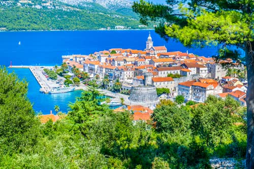 Korcula is a charming Croatian island located in the Adriatic Sea.