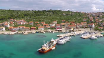 Kaprije is a charming fishing village located on the picturesque island of Kaprije in Croatia.