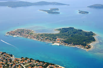 Krapanj is a small island town located in the Adriatic Sea, off the coast of Croatia.