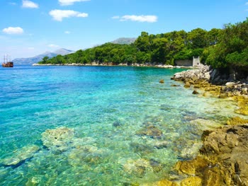Kolocep is a charming island town located in the Adriatic Sea, known for its stunning beaches and crystal-clear waters.