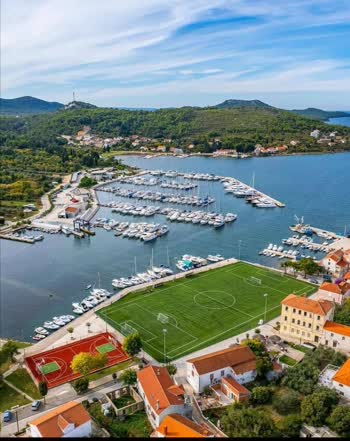 Sutomiscica is a charming coastal town located on the island of Ugljan in Croatia.