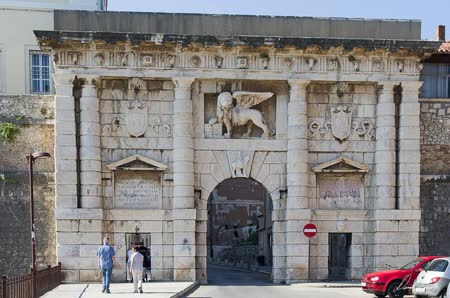 Sea Gate is a historic landmark located in Zadar, offering breathtaking views of the Adriatic Sea and providing a gateway to the town's charming streets and attractions.