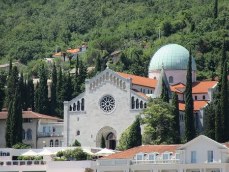 The Church of the Annunciation of the Blessed Virgin Mary in Opatija is a beautiful religious landmark known for its stunning architecture and serene atmosphere.